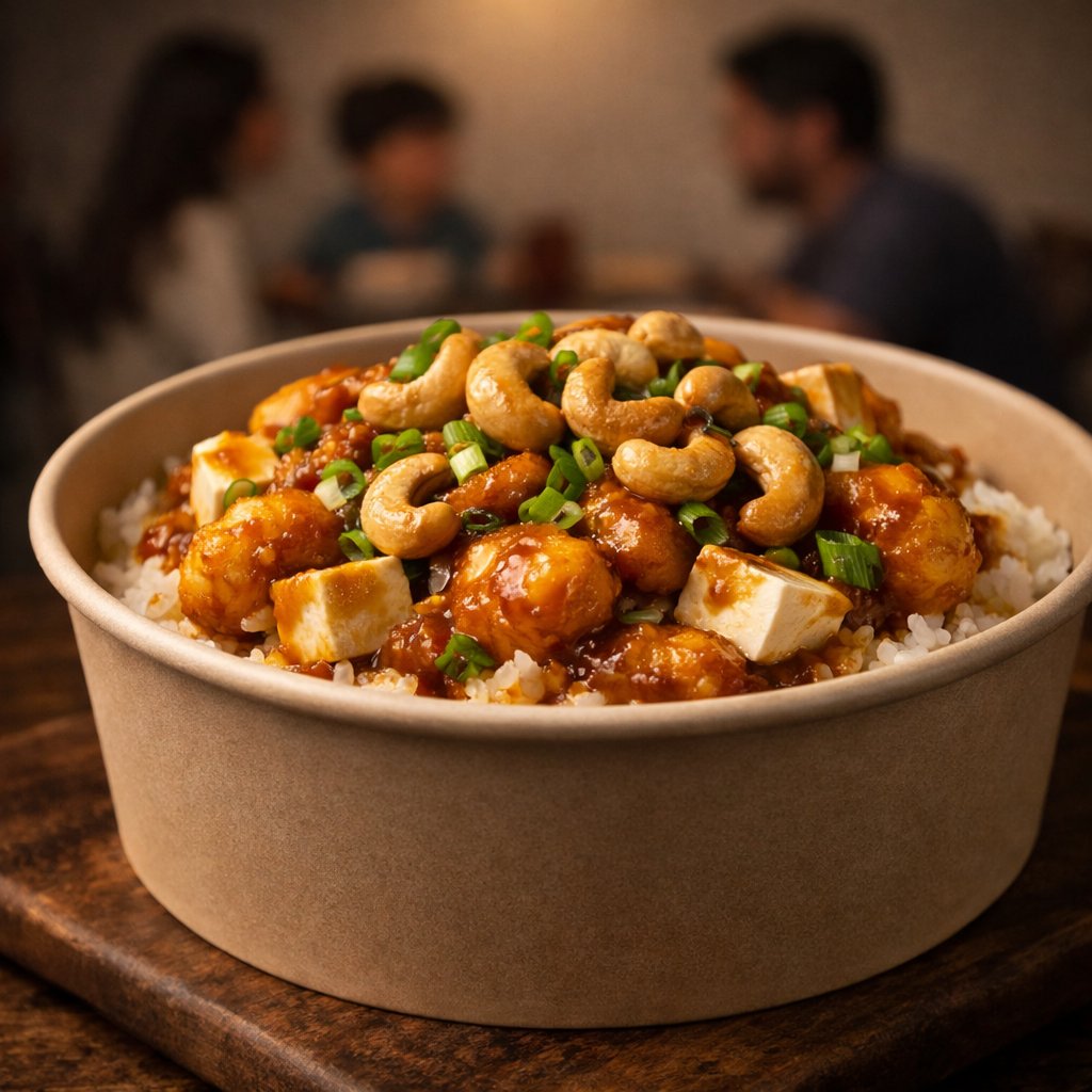 Spicy Curry Shrimp Bits Bowl